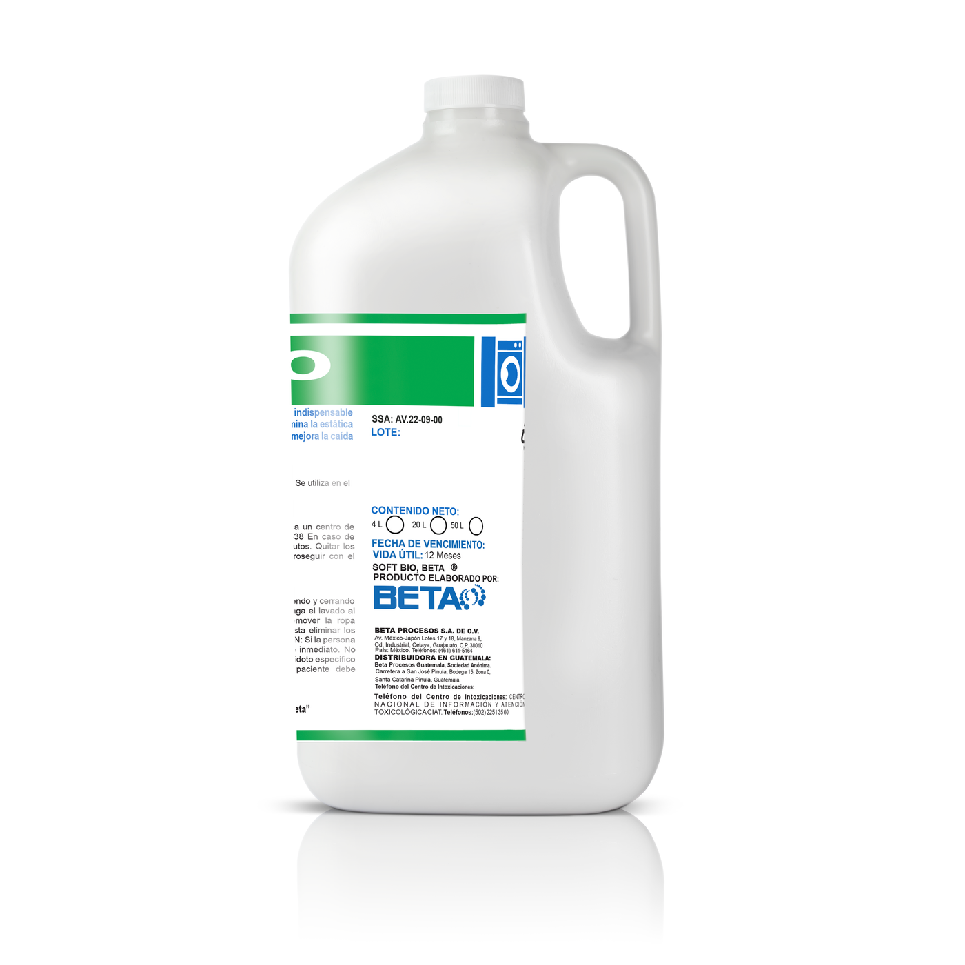 Suavizante de Telas Soft Bio – BETA PROCESOS